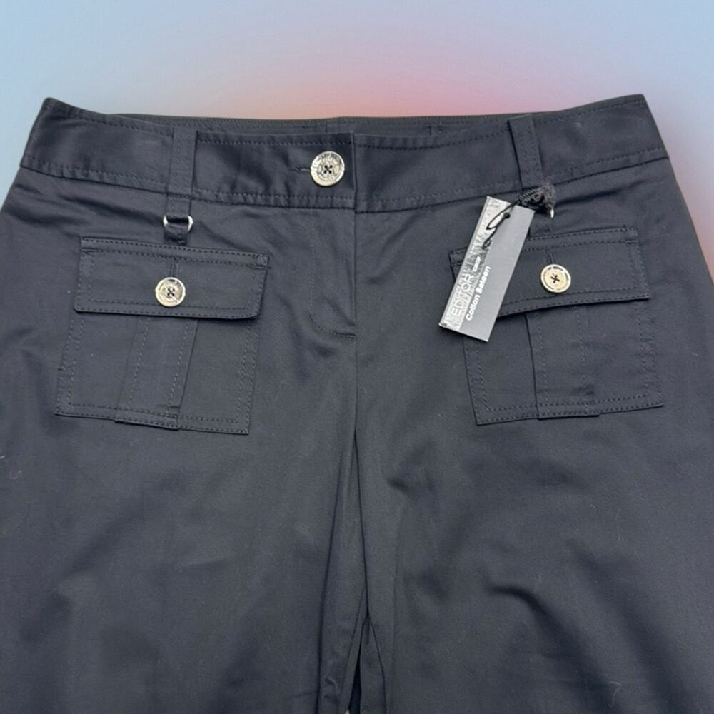 EXPRESS Women’s 8 Black COTTON SATEEN EDITOR CROP Pant